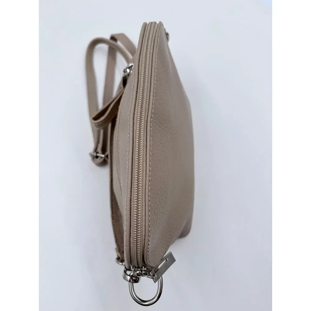 Borse In Pelle Tan Dome Crossbody